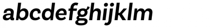 Basic Sans Alt Semi Bold Italic Font LOWERCASE