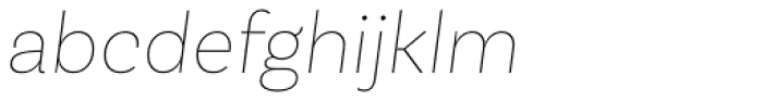 Basic Sans Alt Thin Italic Font LOWERCASE