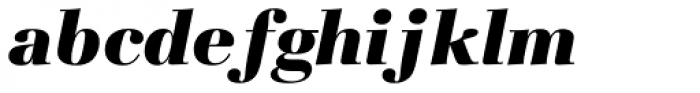 Basilia Black Italic Font LOWERCASE