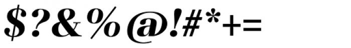 Basilia Bold Italic Font OTHER CHARS