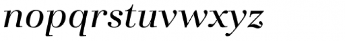 Basilia Italic Font LOWERCASE