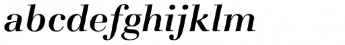 Basilia Medium Italic Font LOWERCASE