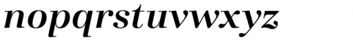 Basilia Medium Italic Font LOWERCASE