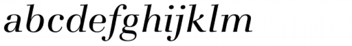 Basilia Pro Italic Font LOWERCASE