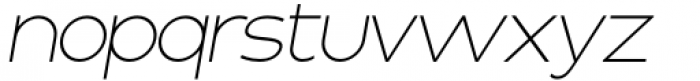 Basique Pro Thin Italic Font LOWERCASE
