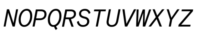 Basis Grotesque Mono Variable Italic Font UPPERCASE