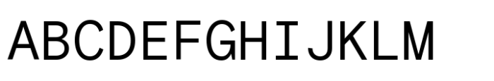 Basis Grotesque Mono Variable Upright Font UPPERCASE
