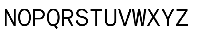 Basis Grotesque Mono Variable Upright Font UPPERCASE