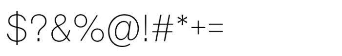 Basis Grotesque XLight Font OTHER CHARS