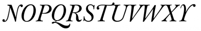 Baskerville 120 Pro Italic Font UPPERCASE