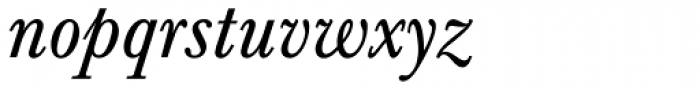 Baskerville Berth BQ Italic Font LOWERCASE