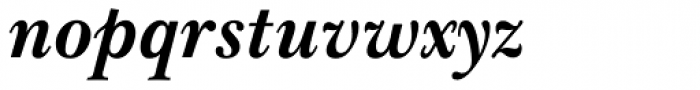 Baskerville Bold Italic Font LOWERCASE