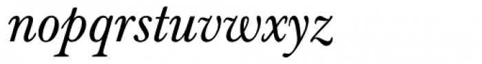 Baskerville Classico Italic Font LOWERCASE