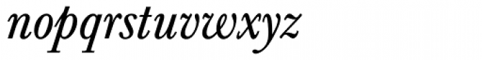 Baskerville Com Italic Font LOWERCASE