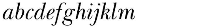 Baskerville Cyrillic Inclined Font LOWERCASE