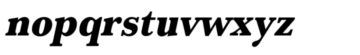 Baskerville Extra Bold Extra Narrow Oblique Font LOWERCASE