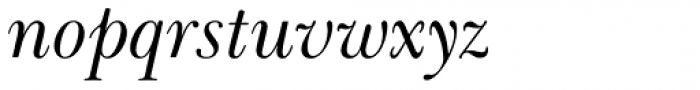 Baskerville Greek Inclined Font LOWERCASE