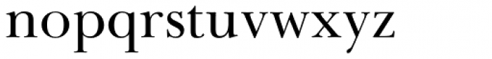 Baskerville Greek Upright Font LOWERCASE