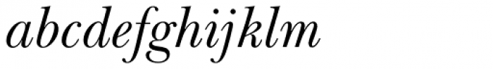 Baskerville Handcut Italic Font LOWERCASE