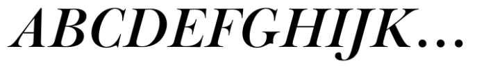 Baskerville Neo Display Bold Italic Font UPPERCASE