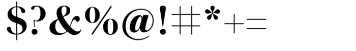 Baskerville Neo Display Bold Font OTHER CHARS