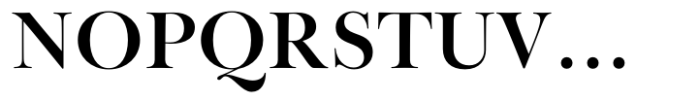 Baskerville Neo Display Bold Font UPPERCASE