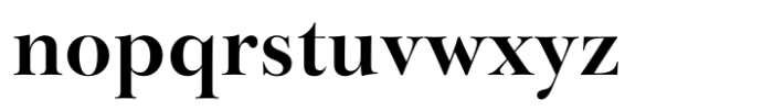 Baskerville Neo Display Bold Font LOWERCASE