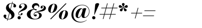 Baskerville Neo Display Extra Bold Italic Font OTHER CHARS
