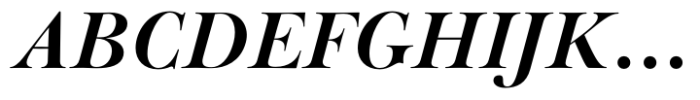Baskerville Neo Display Extra Bold Italic Font UPPERCASE