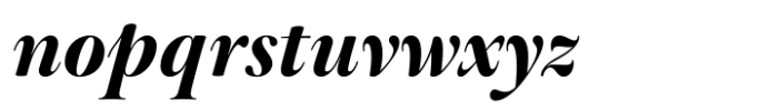 Baskerville Neo Display Extra Bold Italic Font LOWERCASE