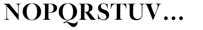 Baskerville Neo Display Extra Bold Font UPPERCASE