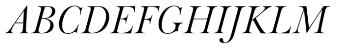 Baskerville Neo Display Italic Font UPPERCASE