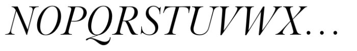Baskerville Neo Display Italic Font UPPERCASE
