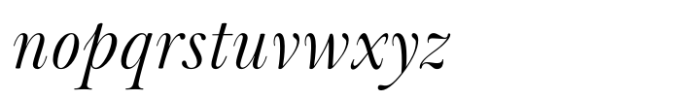 Baskerville Neo Display Italic Font LOWERCASE