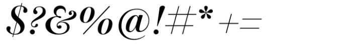 Baskerville Neo Display Semi Bold Italic Font OTHER CHARS