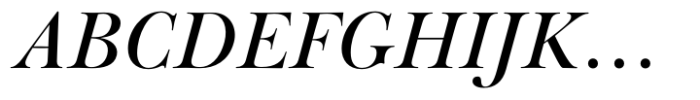 Baskerville Neo Display Semi Bold Italic Font UPPERCASE