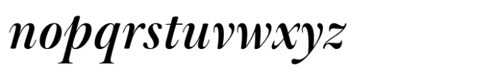 Baskerville Neo Display Semi Bold Italic Font LOWERCASE