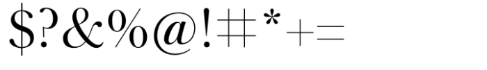 Baskerville Neo Display Font OTHER CHARS