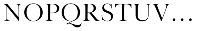 Baskerville Neo Display Font UPPERCASE