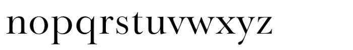Baskerville Neo Display Font LOWERCASE