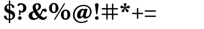 Baskerville Neo Small Bold Font OTHER CHARS