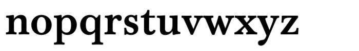 Baskerville Neo Small Bold Font LOWERCASE