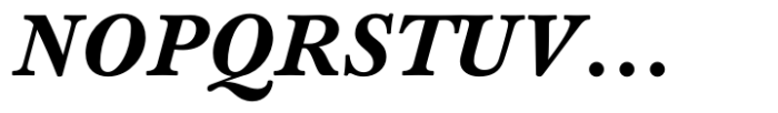 Baskerville Neo Small Extra Bold Italic Font UPPERCASE