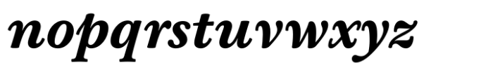 Baskerville Neo Small Extra Bold Italic Font LOWERCASE