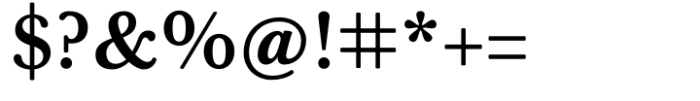 Baskerville Neo Small Semi Bold Font OTHER CHARS
