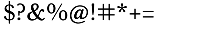 Baskerville Neo Small Font OTHER CHARS