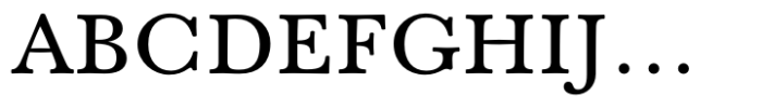 Baskerville Neo Small Font UPPERCASE
