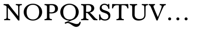 Baskerville Neo Small Font UPPERCASE