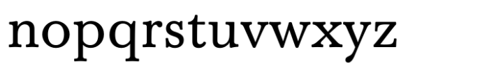 Baskerville Neo Small Font LOWERCASE