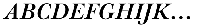 Baskerville Neo Subhead Bold Italic Font UPPERCASE